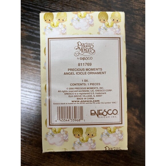 Vintage Precious Moments Angel Icicle Christmas Ornament 2000 Enesco #811769 NIB - Picture 4 of 4